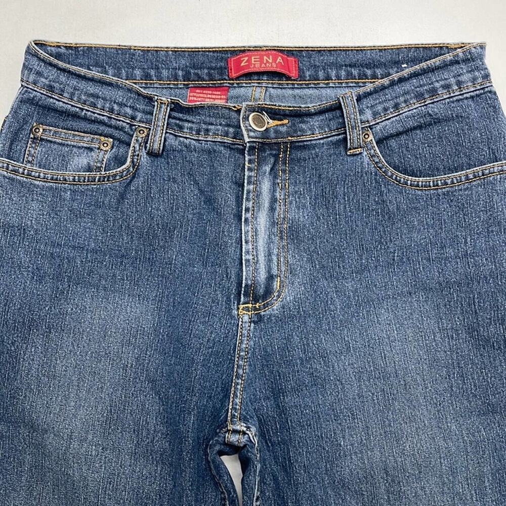 ZENA Women’s 6 Crop Stretch Blue Jeans